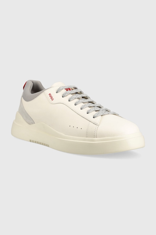 HUGO sneakersy skórzane Blake 50498479.124 szary AW23