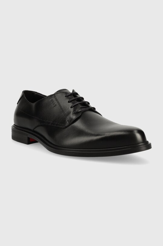 Δερμάτινα κλειστά παπούτσια HUGO Kerr 50497869.001 μαύρο AW23