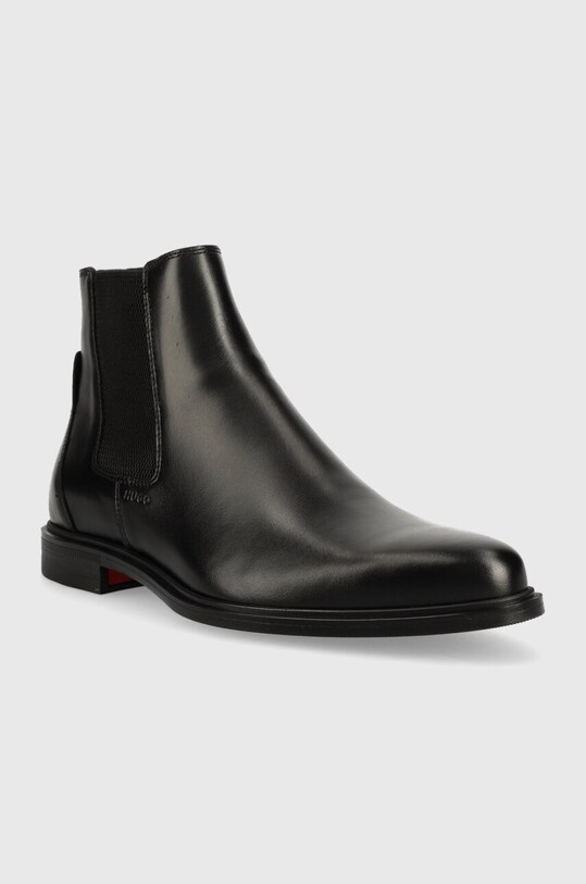Δερμάτινες μπότες τσέλσι HUGO Kerr 50499236.001 μαύρο AW23