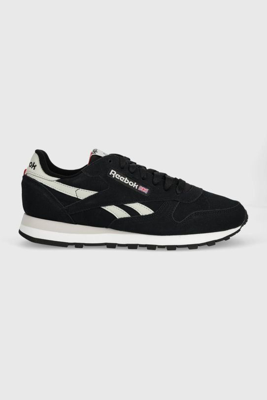 Замшеві кросівки Reebok Classic CLASSIC LEATHER низька чорний 100032774