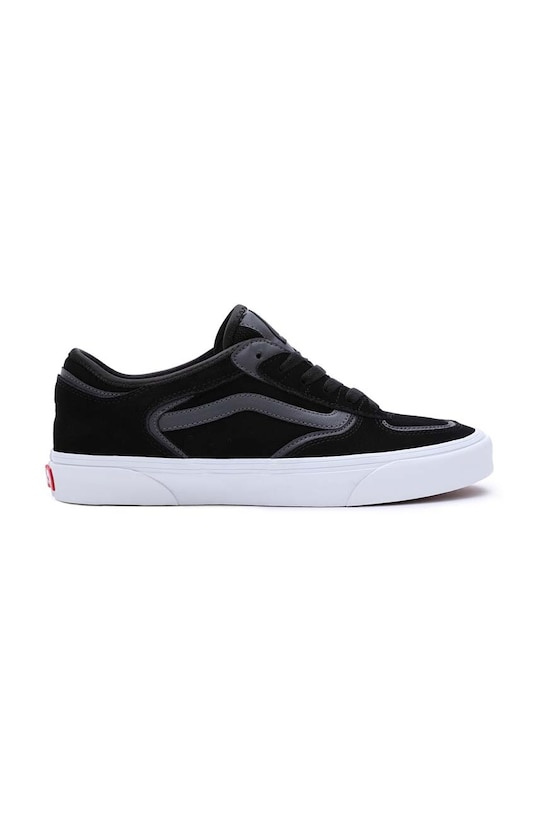 Semišové tenisky Vans Rowley Classic usňová koža čierna VN0009QJKOU1