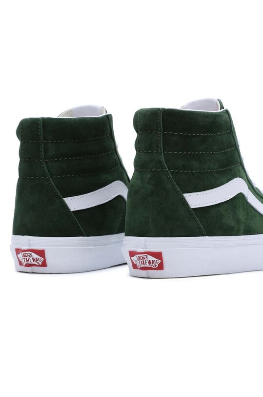 Obuwie Vans trampki zamszowe SK8-Hi VN0007NSBXU1 zielony