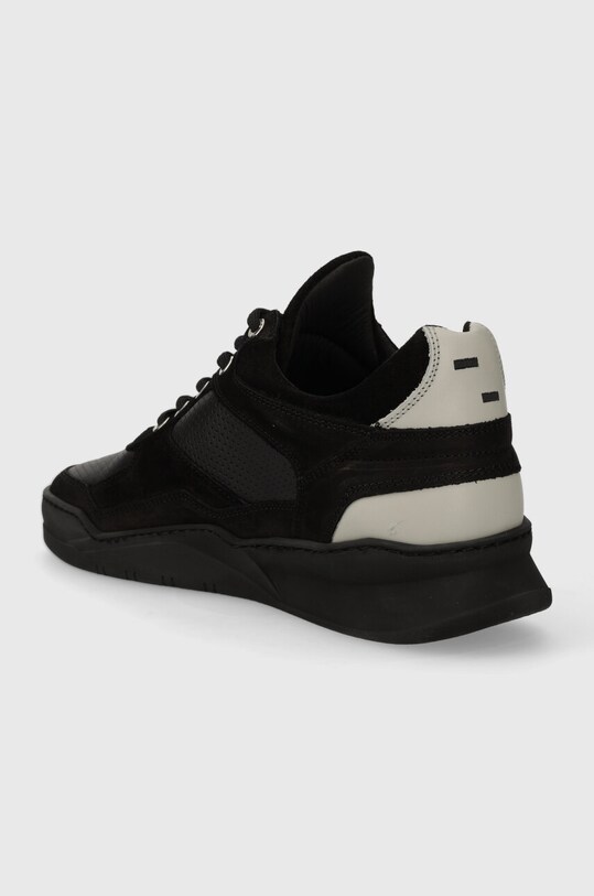 Încălțăminte Filling Pieces sneakers din piele Low top Ghost Paneled 10120631284 negru
