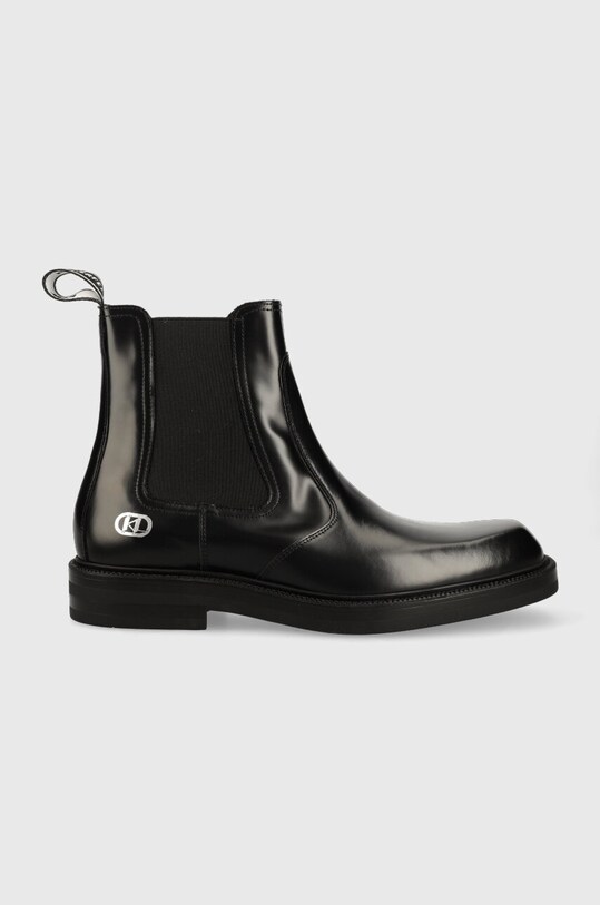 Кожаные полусапоги Karl Lagerfeld KRAFTMAN кожа чёрный KL11443.000