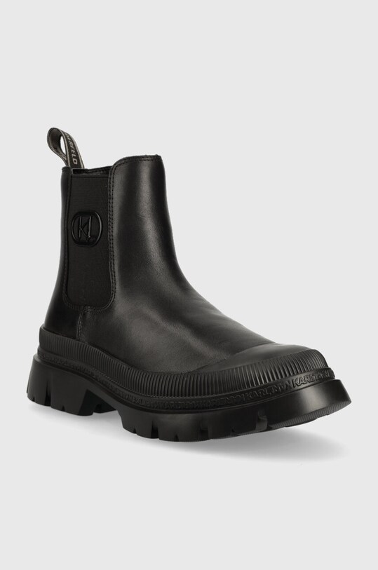 Шкіряні черевики Karl Lagerfeld TREKKA MENS KL25243.000 чорний AW23