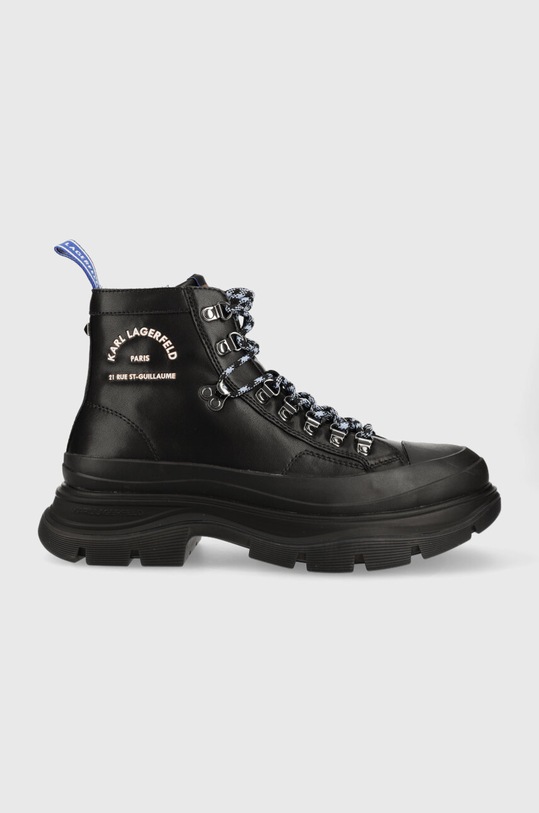 Karl Lagerfeld bocanci de piele LUNAR casual negru KL22943.00X
