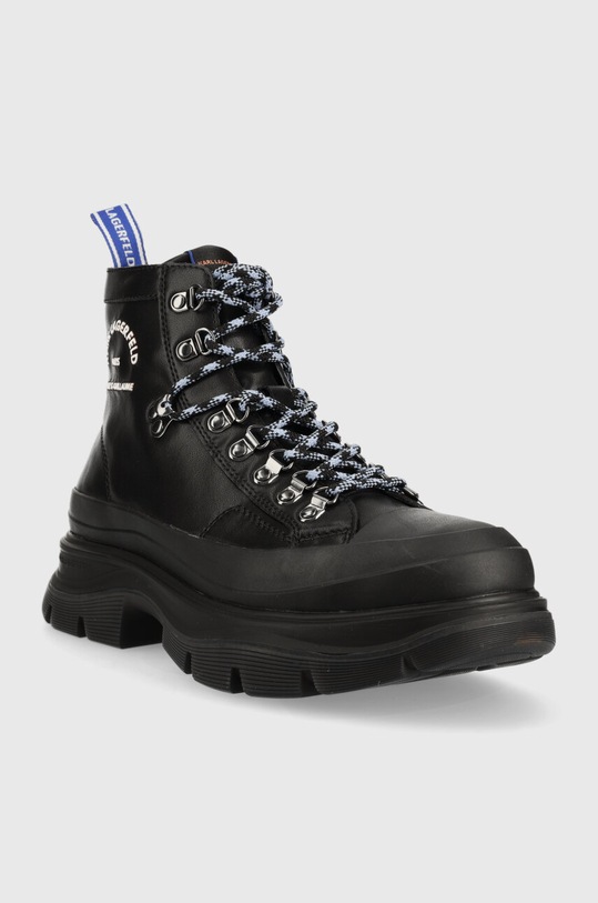 Karl Lagerfeld bocanci de piele LUNAR KL22943.00X negru AW23