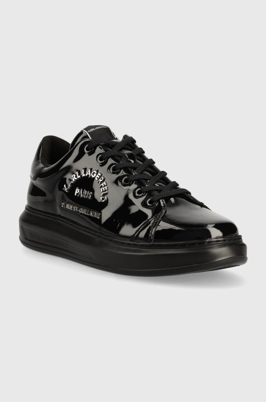Δερμάτινα αθλητικά παπούτσια Karl Lagerfeld KAPRI MENS KL52539S.1BP μαύρο AW23