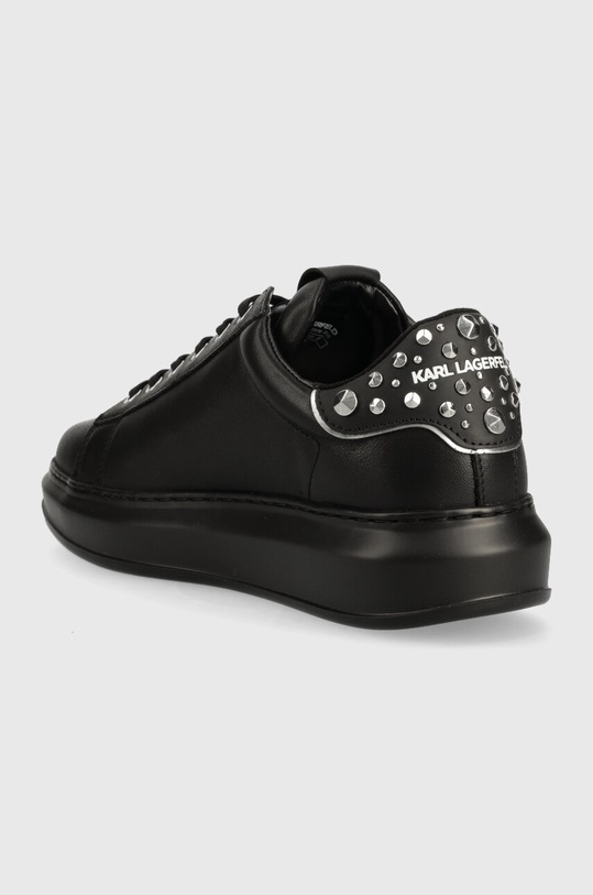 Obuwie Karl Lagerfeld sneakersy skórzane KAPRI MENS KL52576.00S czarny