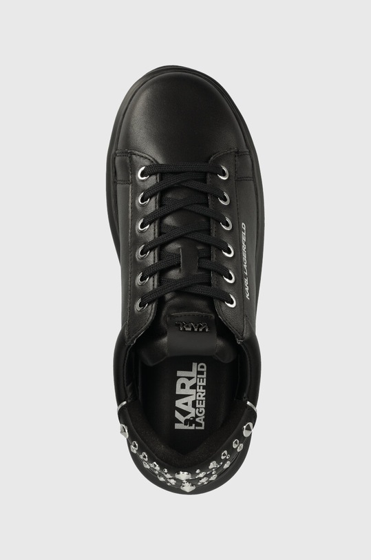 Karl Lagerfeld sneakersy skórzane KAPRI MENS czarny KL52576.00S