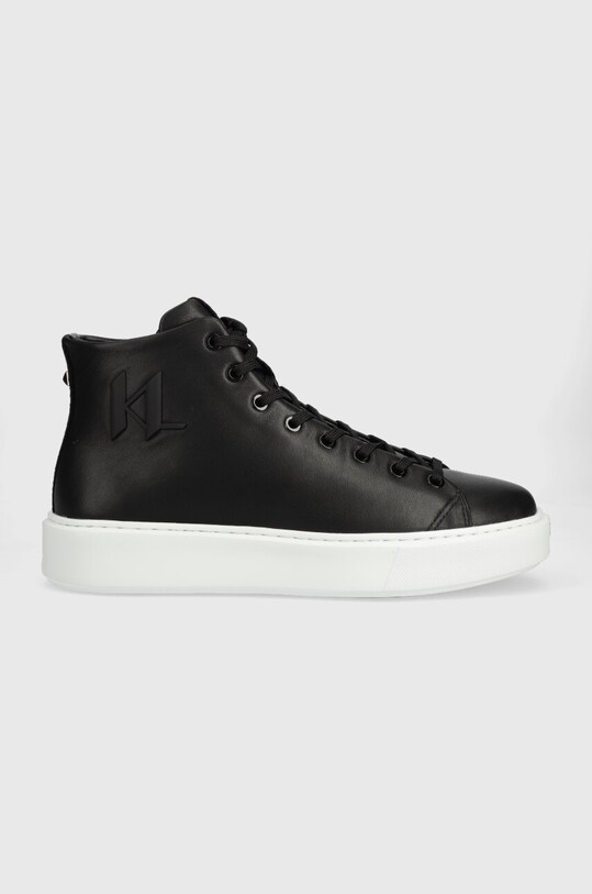 Δερμάτινα ελαφριά παπούτσια Karl Lagerfeld MAXI KUP μαύρο KL52265.000