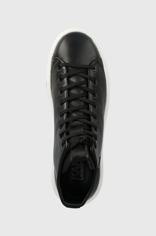 Karl Lagerfeld trampki skórzane MAXI KUP czarny KL52265.000