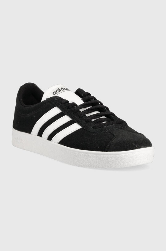 adidas sneakersy zamszowe COURT DA9853 czarny AW23