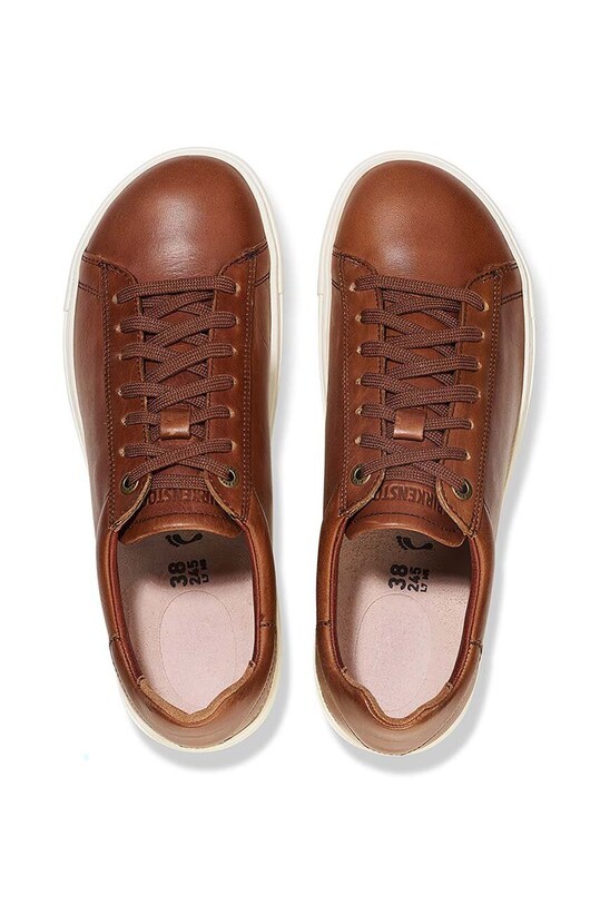 Birkenstock sneakersy skórzane Bend Low 1026177 brązowy