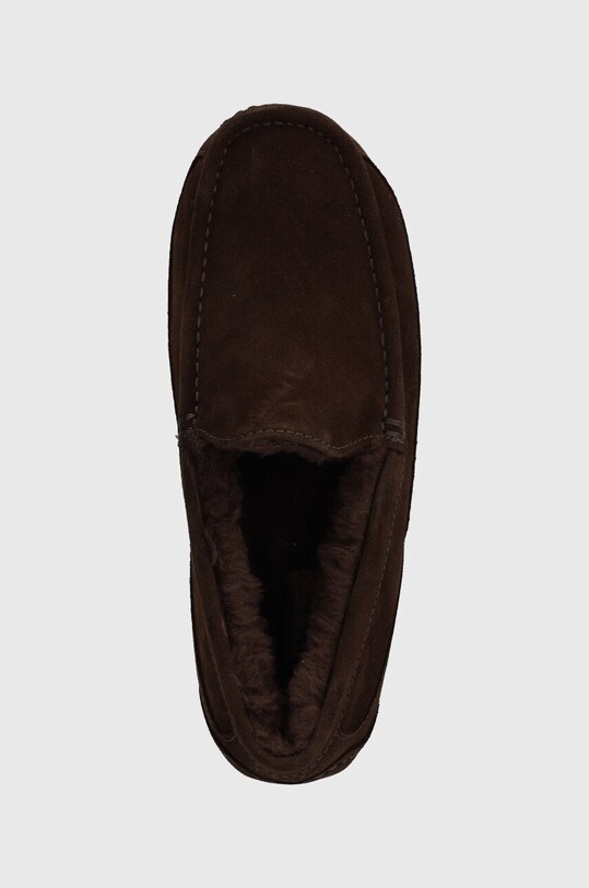 UGG mocasini din piele intoarsa Ascot maro 1101110.DDC
