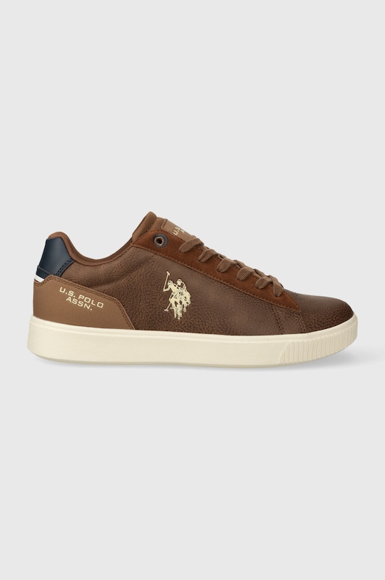 Αθλητικά U.S. Polo Assn. TYMES απομίμηση λείου δέρματος καφέ TYMES006M.CYN1