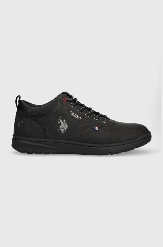 Αθλητικά U.S. Polo Assn. YGOR απομίμηση λείου δέρματος μαύρο YGOR006M.CUY1