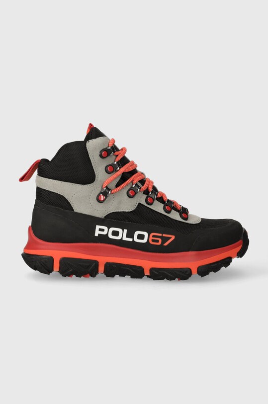 Παπούτσια Polo Ralph Lauren Advtr 300Mid υφασμάτινο μαύρο 809913269001.001