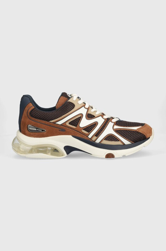 Michael Kors sportcipő Kit Trainer Extreme nappa bőr barna 42F3KIFS2D.205