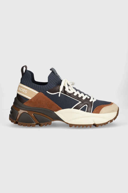 Sneakers boty Michael Kors Lucas semišová kůže námořnická modř 42F3LUFS2D.495