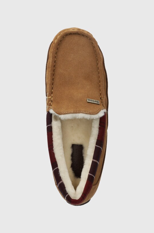 Замшеві тапочки Barbour Martin коричневий MSL0021BE51