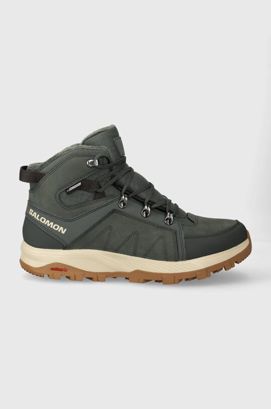 Salomon pantofi Outchill TS CSWP piele întoarsă verde L47328100