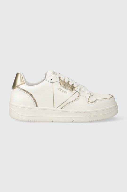 Guess sneakersy skórzane ANCONA syntetyczny biały FM8ANC.LEM12.WHIGO