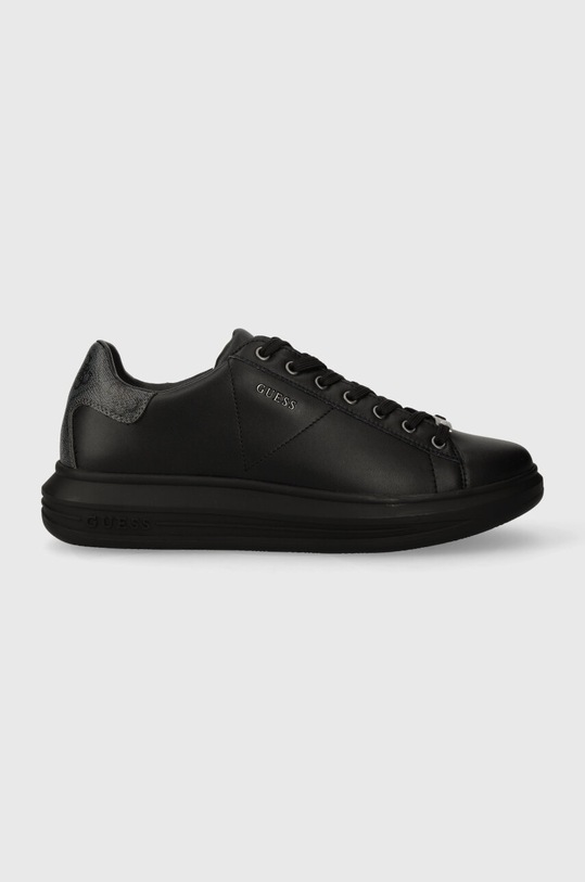 Guess sneakersy VIBO imitacja skóry licowej czarny FM8VIB.FAP12.BLACO