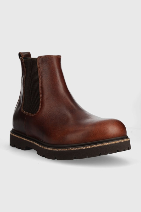 Birkenstock bőr bokacsizma Highwood 1025718 barna AW24