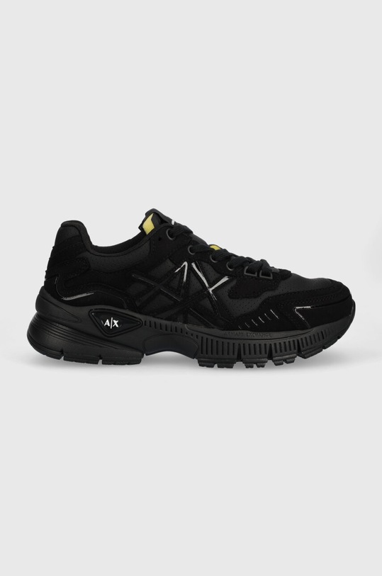 Armani Exchange sneakersy imitacja skóry licowej czarny XUX188.XV775.K001