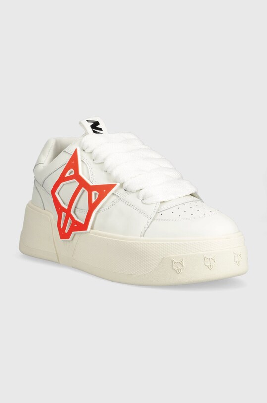 Naked Wolfe sneakers din piele Kosa Kosa.Snow alb AW23
