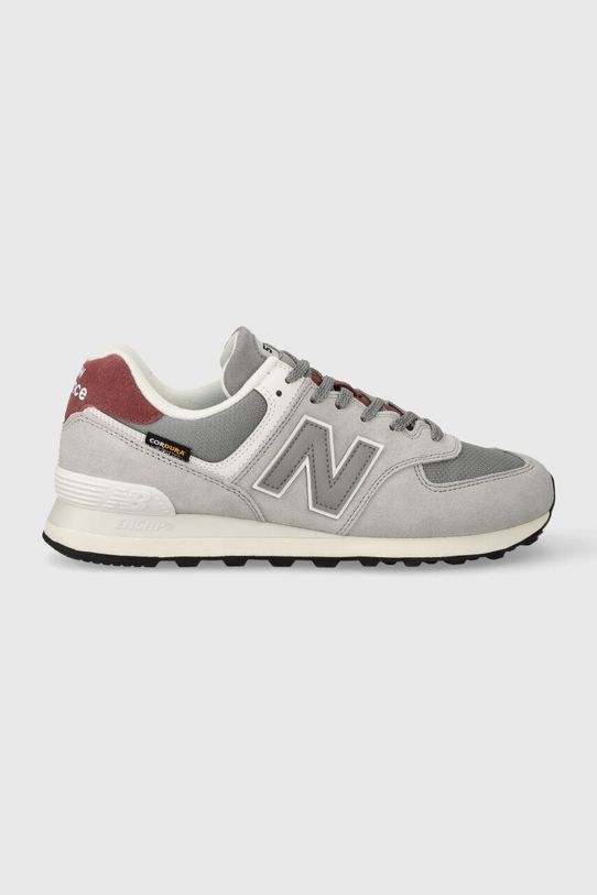 New Balance sneakersy zamszowe U574KBR tekstylny szary U574KBR