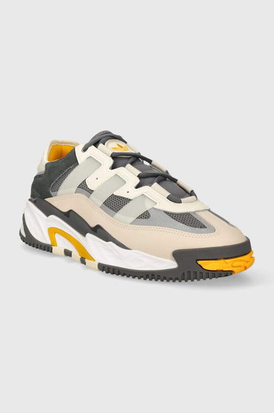 Kožené tenisky adidas Originals Niteball ID8072 sivá AW23