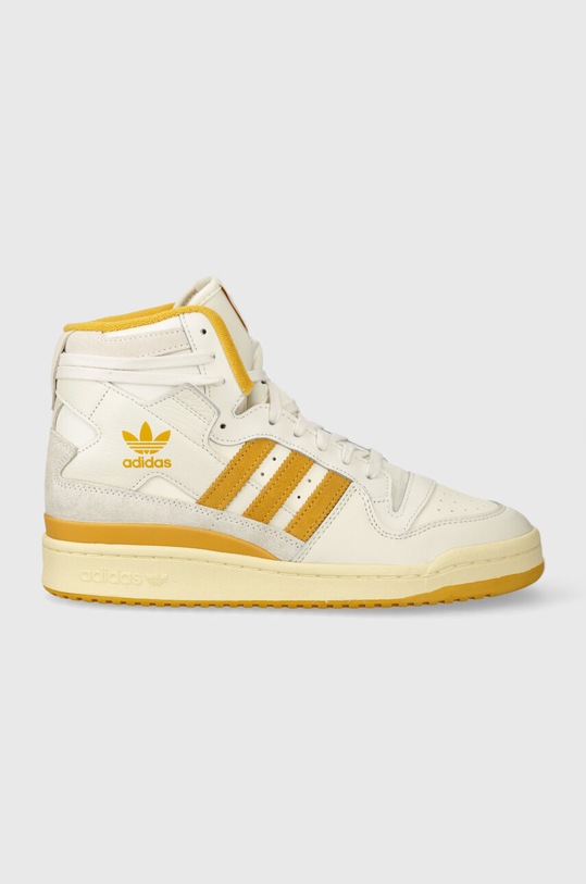 adidas Originals sneakersy skórzane Forum 84 Hi wysoka beżowy IG0053