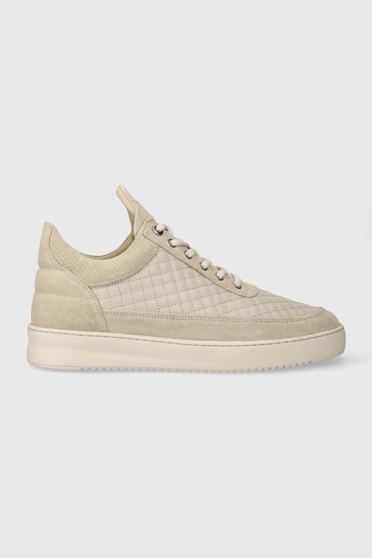Кожаные кроссовки Filling Pieces замш бежевый 10100151919