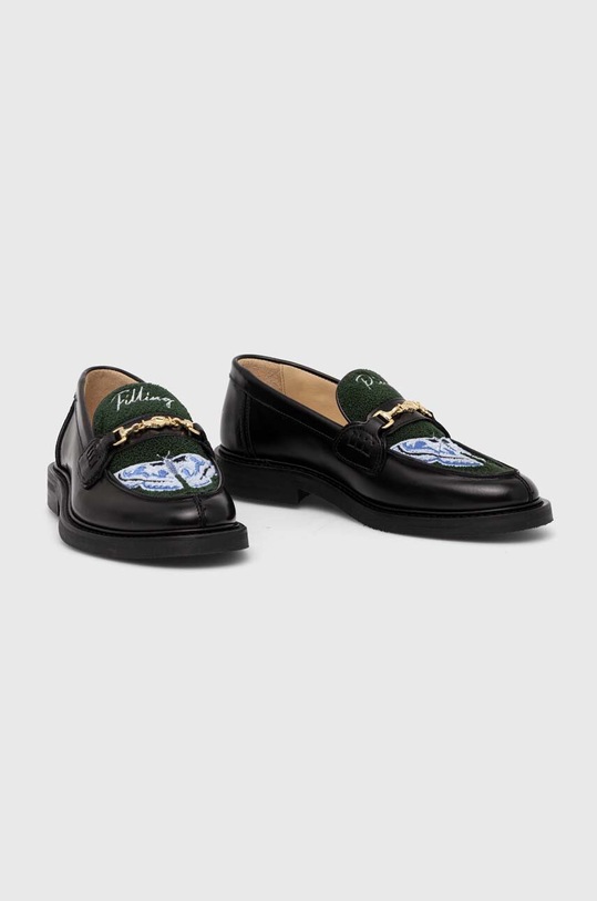 Boty Kožené mokasíny Filling Pieces Loafer Polido Microbes 44233192084 černá