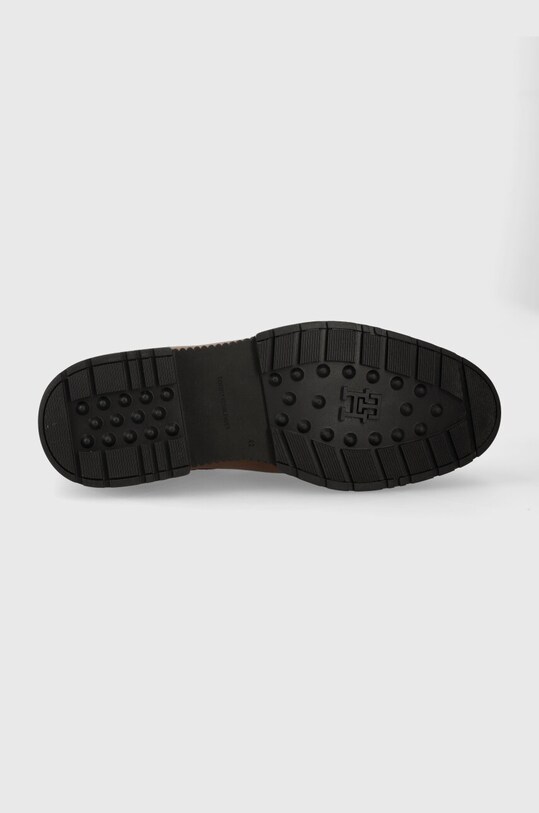 Шкіряні черевики Tommy Hilfiger COMFORT CLEATED THERMO LTH CHEL FM0FM04650 коричневий