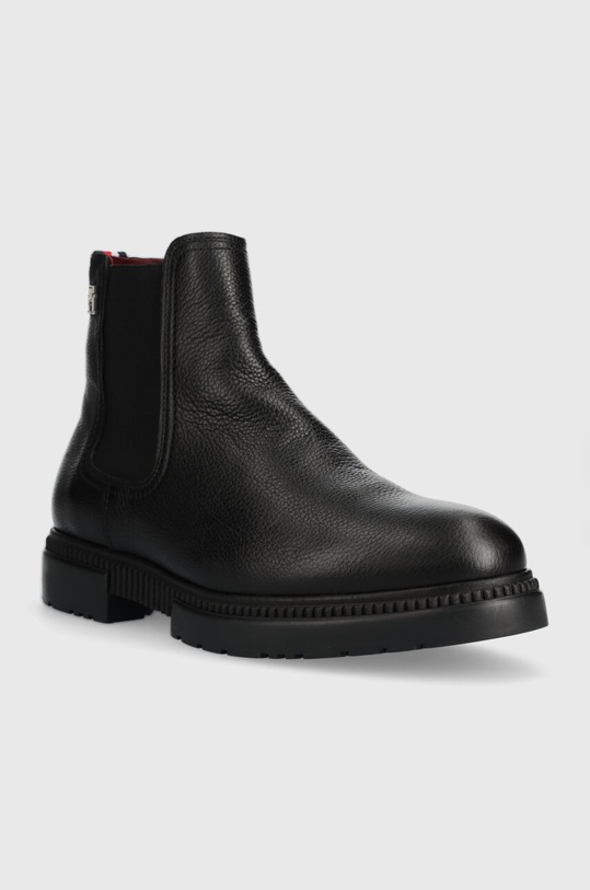 Tommy Hilfiger ghete de piele COMFORT CLEATED THERMO LTH CHEL FM0FM04650 negru AW23