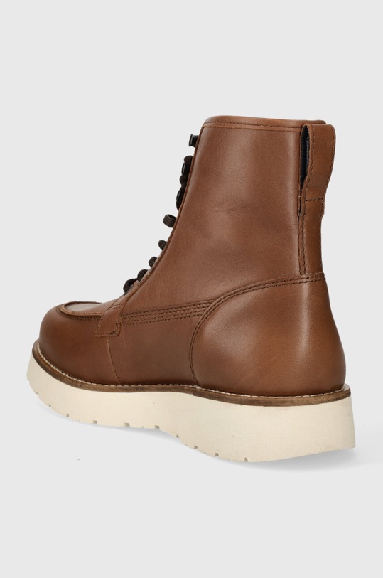 Cipők Tommy Hilfiger bőr cipő TH AMERICAN WARM LEATHER BOOT FM0FM04668 barna