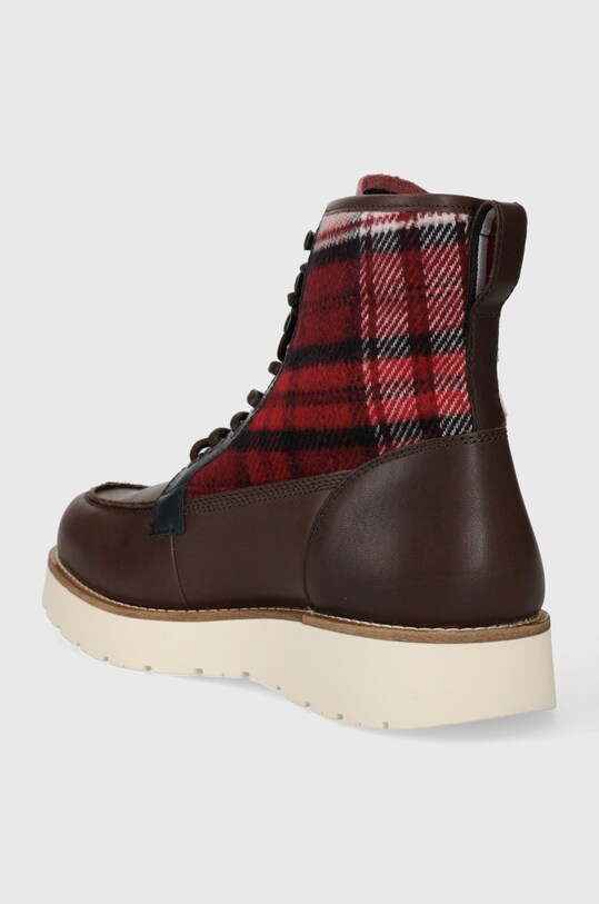 Boty Boty Tommy Hilfiger TH AMERICAN MIX CHECK BOOT FM0FM04750 hnědá