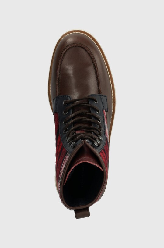 Παπούτσια Tommy Hilfiger TH AMERICAN MIX CHECK BOOT καφέ FM0FM04750