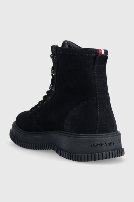 Obuwie Tommy Hilfiger buty zamszowe TH EVERYDAY CLASS W SUEDE HOOKS FM0FM04762 granatowy