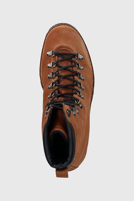Tommy Hilfiger bocanci din piele intoarsa HILFIGER W MIX SUEDE HOOKS BOOT maro FM0FM04764