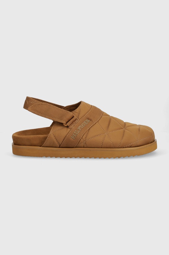 Sandale Tommy Hilfiger WARM HILFIGER MULE SANDAL smeđa FM0FM04773