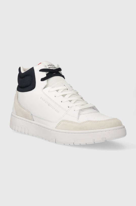 Tommy Hilfiger sneakersy TH BASKET CORE MIDCUT LTH FM0FM04795 biały AW23