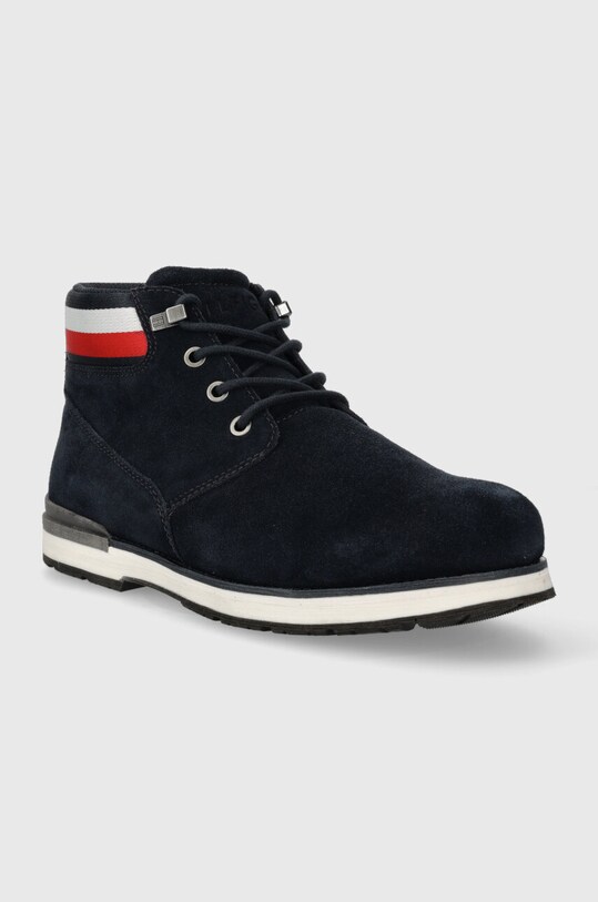 Tommy Hilfiger buty zamszowe CORE HILFIGER SUEDE BOOT FM0FM04800 granatowy AW23