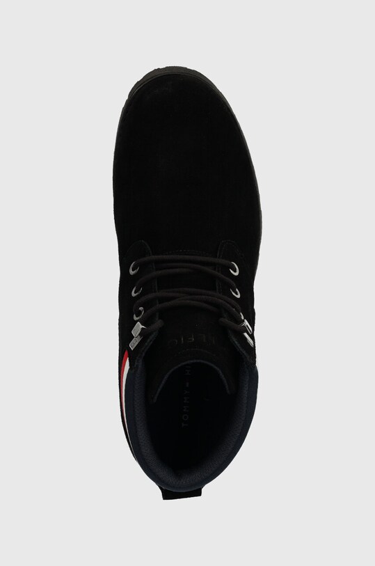 Замшеві кросівки Tommy Hilfiger CORE HILFIGER SUEDE BOOT чорний FM0FM04800