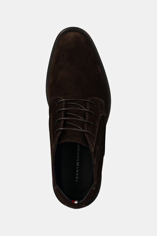Tommy Hilfiger buty zamszowe CORE RWB HILFIGER SUEDE L BOOT brązowy FM0FM04805