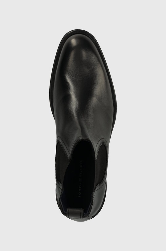 Кожени боти челси Tommy Hilfiger CORE RWB HILFIGER LTH CHELSEA черен FM0FM04806