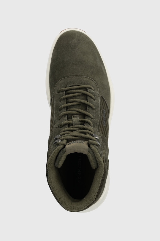 Tenisky Tommy Hilfiger CORE W MIX CORDURA HYBRID BOOT zelená FM0FM04807